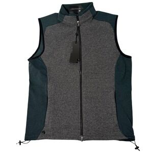 Greyson Vest Sequoia Lux Mens Size Small Gray Forest Green Golf Wool New‎